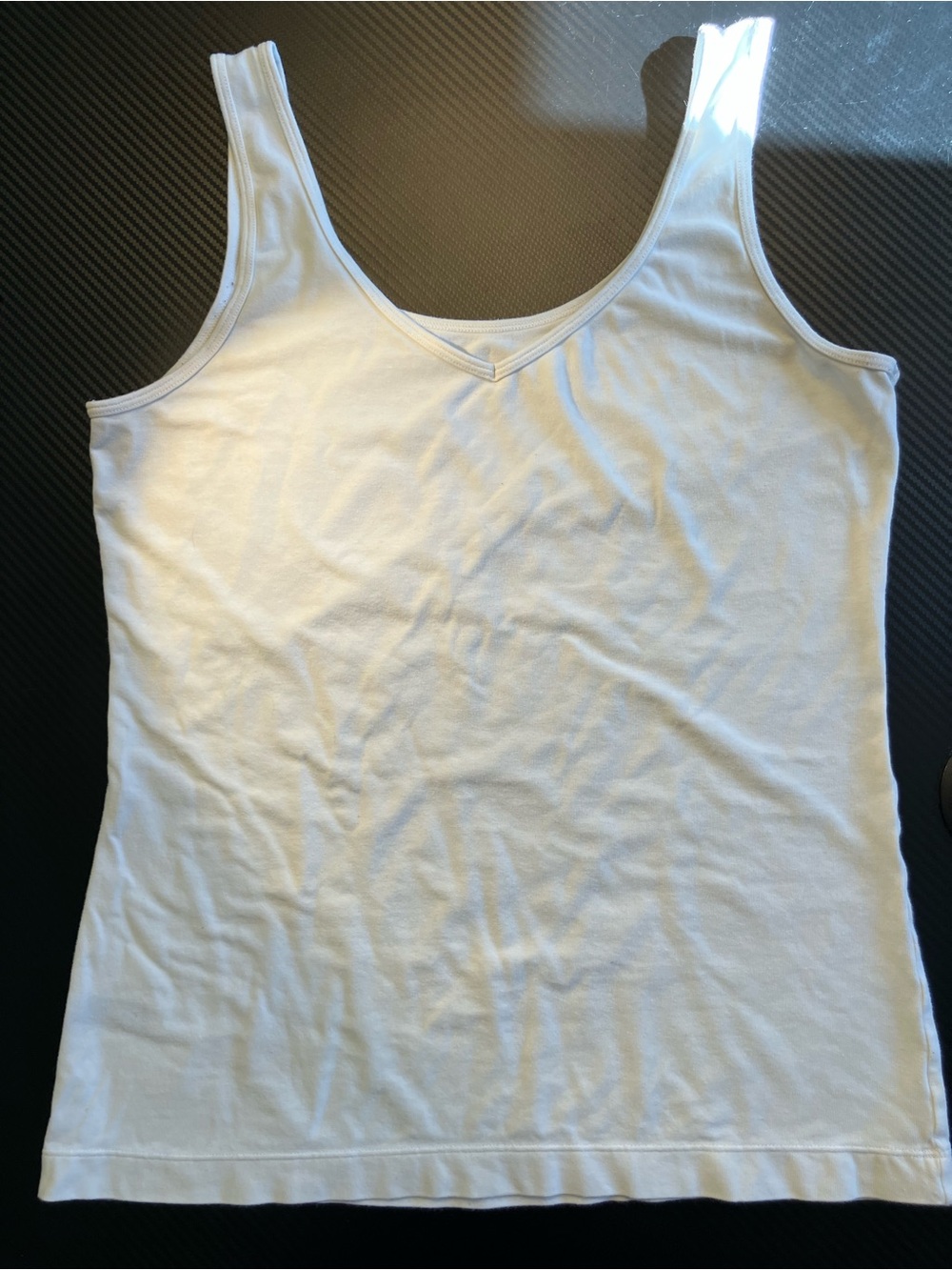 Felina White V-Neck Tank Top